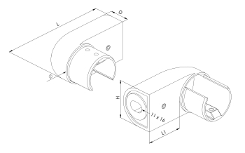 Juliet Balcony Brackets - Model 4000 CAD Drawing